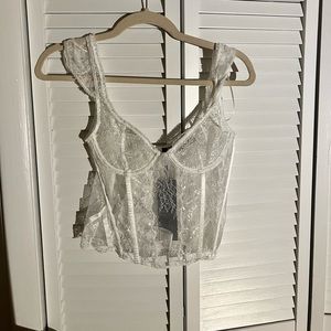 Lioness lace corset top